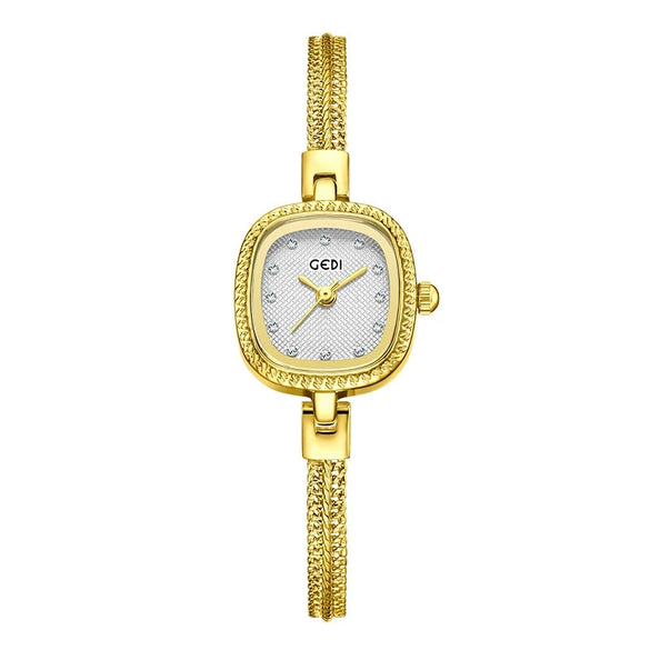 Women's Fashion Alloy Bracelet Square Mini Watch