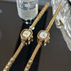 Women's Fashion Alloy Bracelet Square Mini Watch