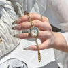 Women's Fashion Alloy Bracelet Square Mini Watch