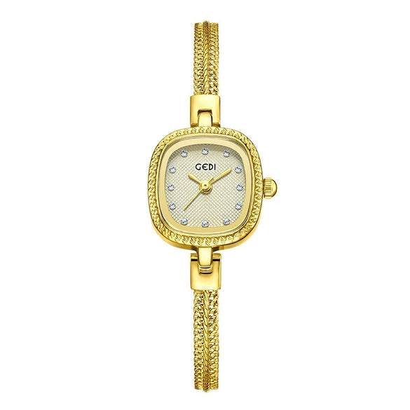 Women's Fashion Alloy Bracelet Square Mini Watch