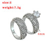 Women's Fashion Alloy Geometric Engagement Ring With Flash Diamond Look Electroplated Simple Elegant Design