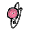 Women's Fashion Alloy Metal Braided Rope Bracelet Simple Quartz Watch With Round Dial