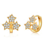 Women's Fashion Alloy Star Stud Earrings With Micro Inlaid Zircon Light Luxury Fresh Style Ear Buckles