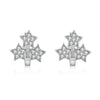 Women's Fashion Alloy Star Stud Earrings With Micro Inlaid Zircon Light Luxury Fresh Style Ear Buckles