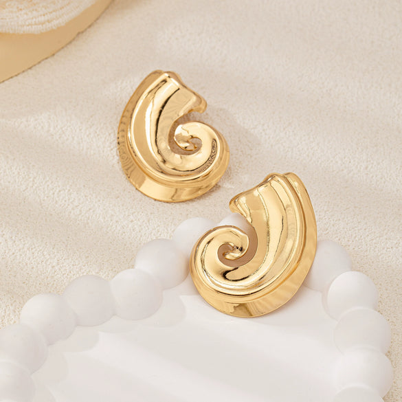 Women's Fashion Alloy Threader Earrings With Exaggerated Statement Design And Contemporary Trend Style