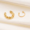 Women's Fashion Alloy Ushaped Electroplated Ear Clip Twopiece Set For Nonpierced Ears