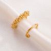Women's Fashion Alloy Ushaped Electroplated Ear Clip Twopiece Set For Nonpierced Ears
