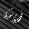 Women's Fashion Alloy Ushaped Multilayer Geometric Retro Earrings With Diamond Design
