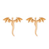 Women's Fashion Animal Zodiac Dragon Copper Electroplated Earrings