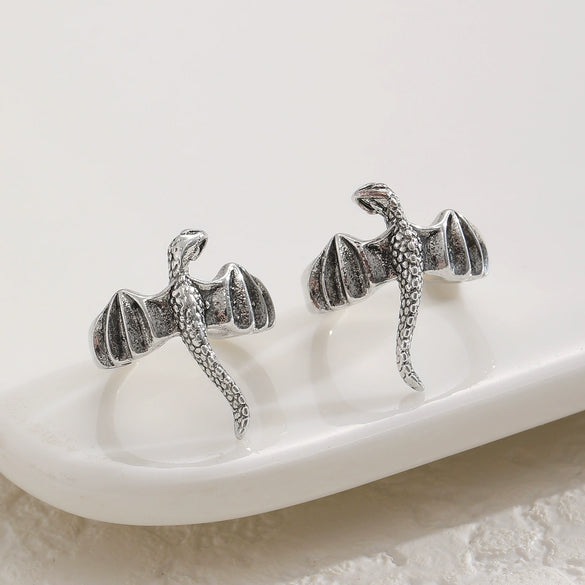 Women's Fashion Animal Zodiac Dragon Copper Electroplated Earrings
