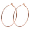 Women's Fashion Big Circle Earrings Cold Style Temperament Copper Electroplated