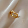 Women's Fashion Bow Luxury Ring Brass Real Gold Plated Crown Design