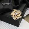 Women's Fashion Brooch Alloy Alloy Pearl Flower Electroplated Light Luxury Style