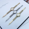 Women's Fashion Casual Quartz Watch With Alloy Case Stainless Steel Strap And Round Dial