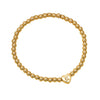 Women's Fashion Copper Beaded Bracelet With Letter Beads And Heart Pendant Electroplated Jewelry