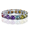 Women's Fashion Copper Geometric Zircon Ring