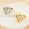 Women's Fashion Copper Snake Zodiac Open Ring Inlaid Zircon With Electroplating