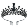 Women's Fashion Crystal Rhinestone Diecast Metal Crown With Electroplating For Hair Accessories