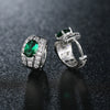 Women's Fashion Crystal Zircon Flower Water Drop Earrings In Casual Elegant Style With Full Crystal Inlay