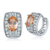 Women's Fashion Crystal Zircon Flower Water Drop Earrings In Casual Elegant Style With Full Crystal Inlay