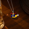 Women's Fashion Cute Helicopter Titanium Steel And Copper Clavicle Chain With Electroplating