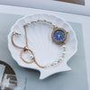 Women's Fashion Diamondencrusted Pearl Alloy Watch With Round Dial