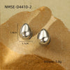 Women's Fashion Doublelayer Love Heart Stainless Steel Electroplated Earrings
