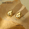 Women's Fashion Doublelayer Love Heart Stainless Steel Electroplated Earrings