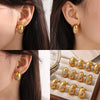 Women's Fashion Drop Butterfly Earrings Inlaid Zircon 316L Stainless Steel Electroplated