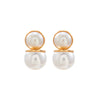 Women's Fashion Earrings Zinc Alloy Geometric Set With Pearls