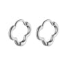 Women's Fashion Elegant Hollow Flower Zinc Alloy Earrings With Electroplating Treatment