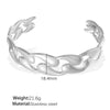 Women's Fashion Exaggerated Design Flower Starfish Water Drop Open 316L Stainless Steel Electroplating Bracelet