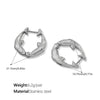 Women's Fashion Exaggerated Niche Earring Jewelry 316L Stainless Steel 18K Gold Plated