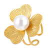 Women's Fashion Exaggerated Ring Stainless Steel Flower Geometric Electroplating Jewelry