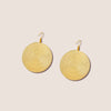 Women's Fashion Exaggerated Round Geometric Dangle Earrings Metal Electroplated Color Block Statement Ear Accessories