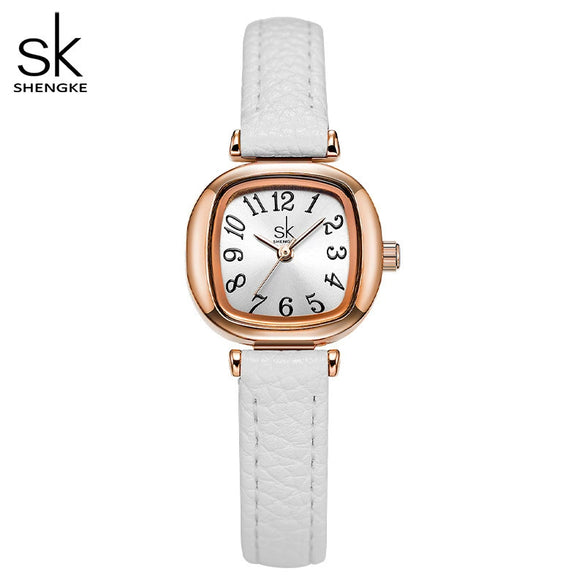 Women's Fashion Exquisite Waterproof Alloy Pu Belt Oval Dial Quartz Watch