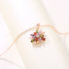 Women's Fashion Flower Artificial Zircon Necklace With Ochain