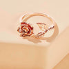 Women's Fashion Flower Rose Ring Copper Electroplated