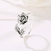 Women's Fashion Flower Rose Ring Copper Electroplated