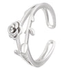 Women's Fashion Flower Rose Ring Copper Electroplated