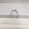 Women's Fashion Freshwater Pearl Ring In S925 Sterling Silver Round Shape