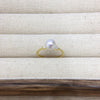 Women's Fashion Freshwater Pearl Ring In S925 Sterling Silver Round Shape