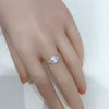 Women's Fashion Freshwater Pearl Ring In S925 Sterling Silver Round Shape
