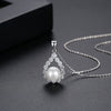 Women's Fashion Geometric Copper Zircon Pendant Necklace With Simple Elegant Clavicle Chain Design