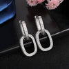 Women's Fashion Geometric Copper Zirconia U Shape Earrings