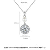 Women's Fashion Geometric Round Zircon Pendant Necklace With Electroplated Copper Ochain