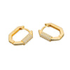 Women's Fashion Geometric 925 Silver Ring And Earrings With Electroplating Treatment