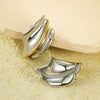 Women's Fashion Geometric Stainless Steel Earrings With Electroplating