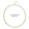 Women's Fashion Geometric Stainless Steel Gold Bead Ball Chain Necklace With Electroplating