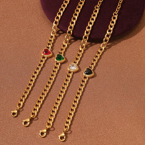 Women's Fashion Geometric Stainless Steel 18K Gold Electroplated Bracelet